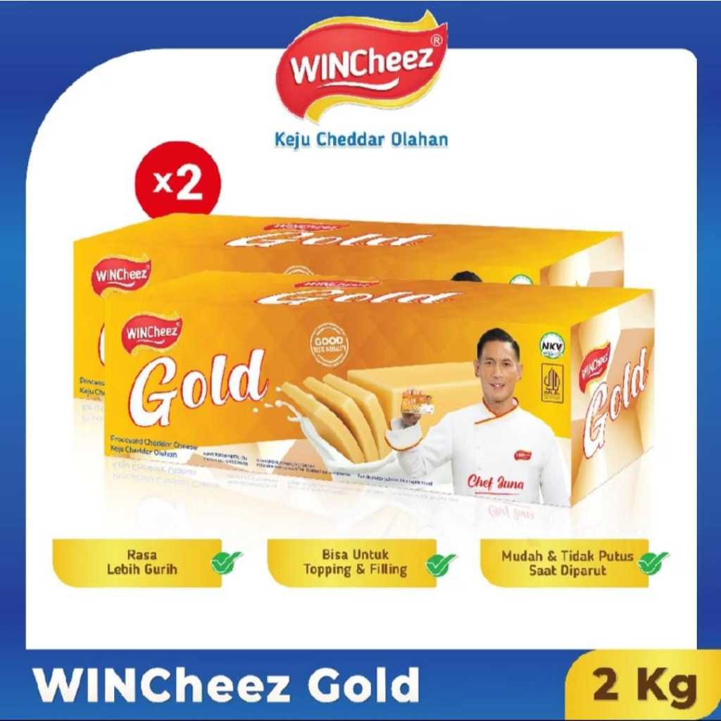 

WINCheez Keju GOLD 2 KG Keju Cheddar - 2 kotak