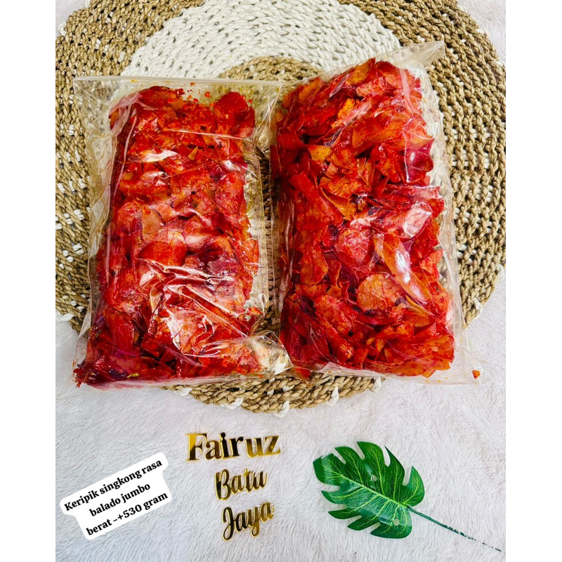 

Keripik singkong balado uk jumbo -+ 530 gram camilan keripik