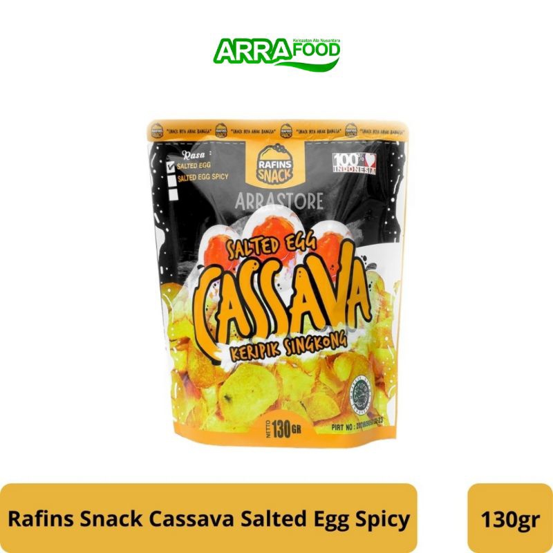 

CASSAVA SALTED EGG Keripik Singkong Rafins Snack