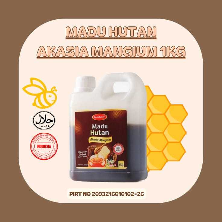 

Madu Hutan Akasia murni Mangium Annabawy 100% Asli Best Quality 1kg