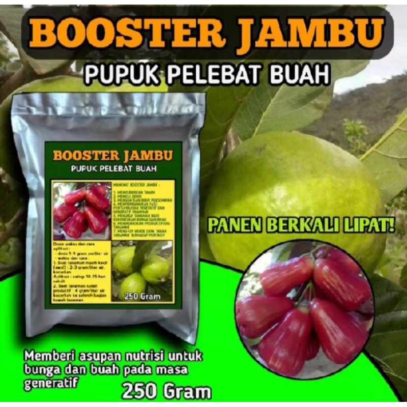 

Pupuk Booster za_jambu super organik pelebat buah & anti rontok 250gr