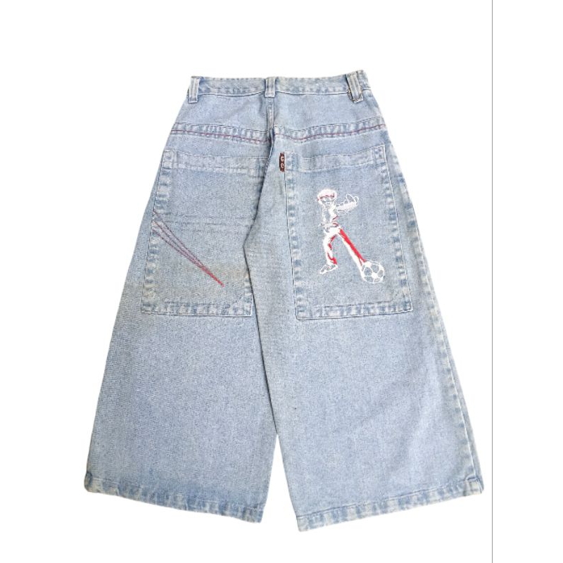 JORTS PANTS Y2K BIG POCKET BORDIR GC NOT JNCO