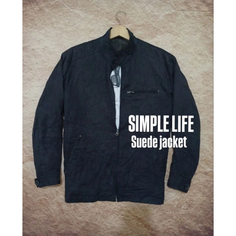 jaket SIMPLE LIFE bahan suede lembut adem recomend bekas/second/preloved