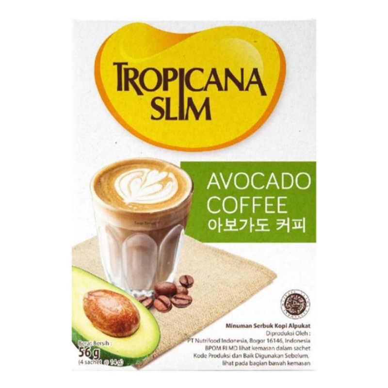 

Tropicana Slim Minuman Kopi Avocado Sachet 4 x 14 g