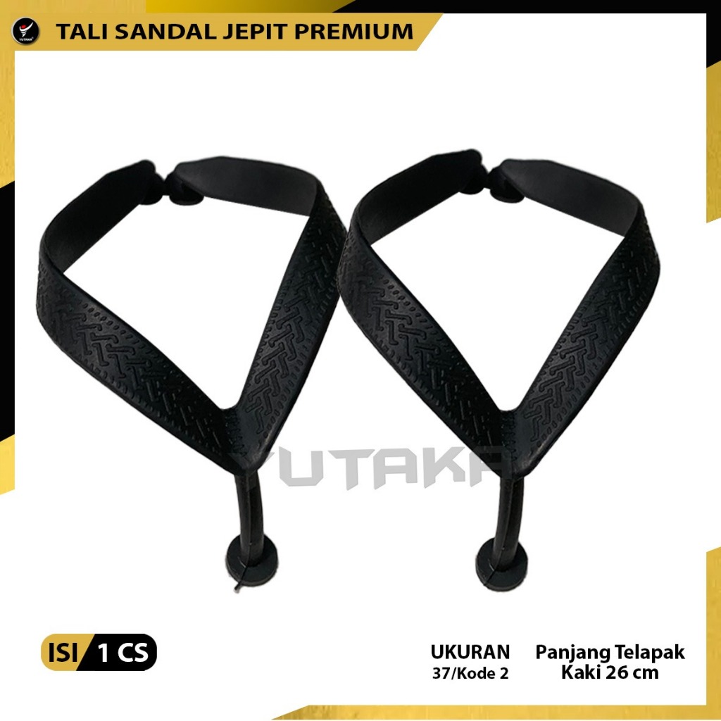 TALI SENDAL JEPIT TEBAL PREMIUM WARNA HITAM