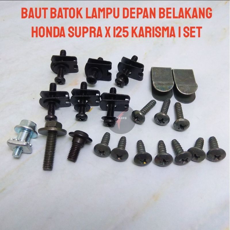 baut batok Supra x 125 new batmen / baut batok Supra x 125 FI terlengkap