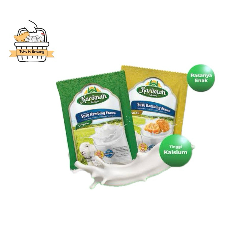 

Susu Kambing Etawa Karomah Insani 20gr - 1 Renceng Isi 10 Sachet | Varian Original, Madu