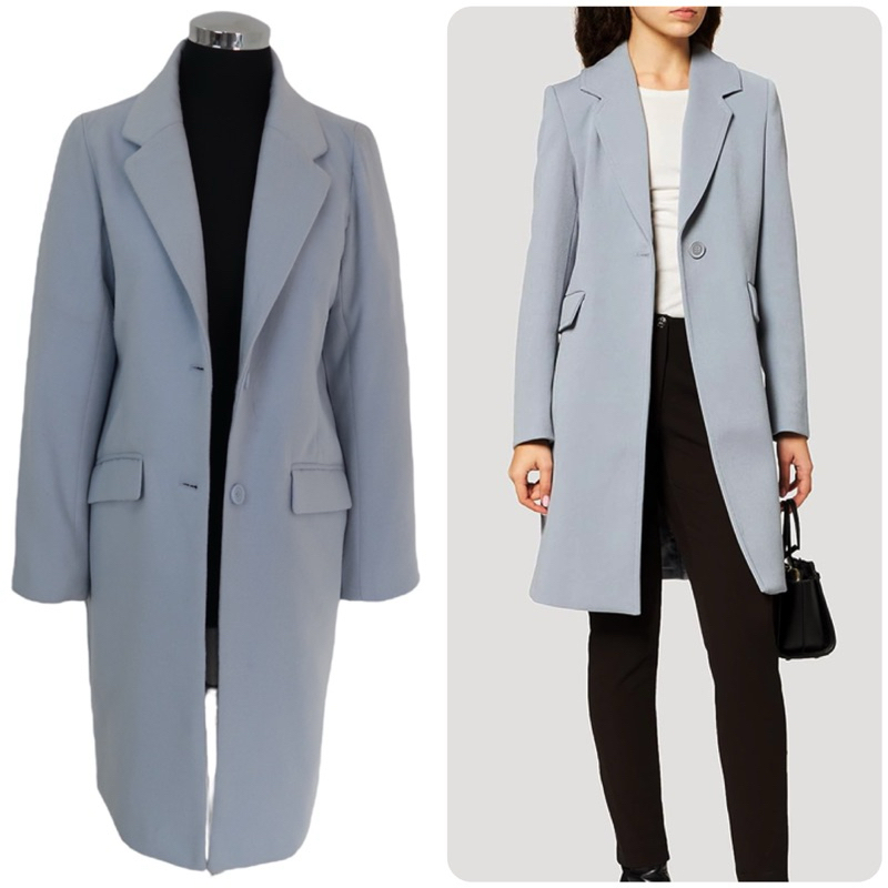 Women premium coat in baby blue brand Browny standard