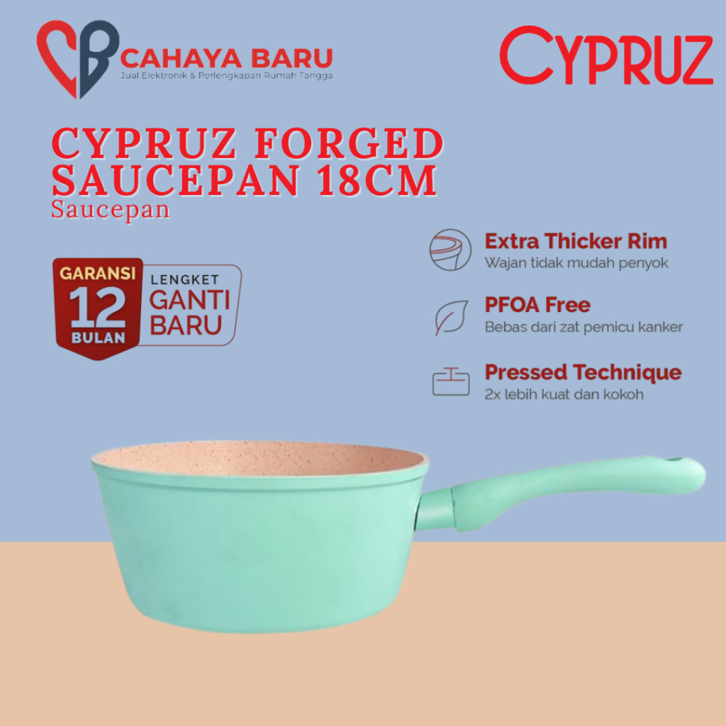 CYPRUZ FORGED SAUCEPAN 18CM