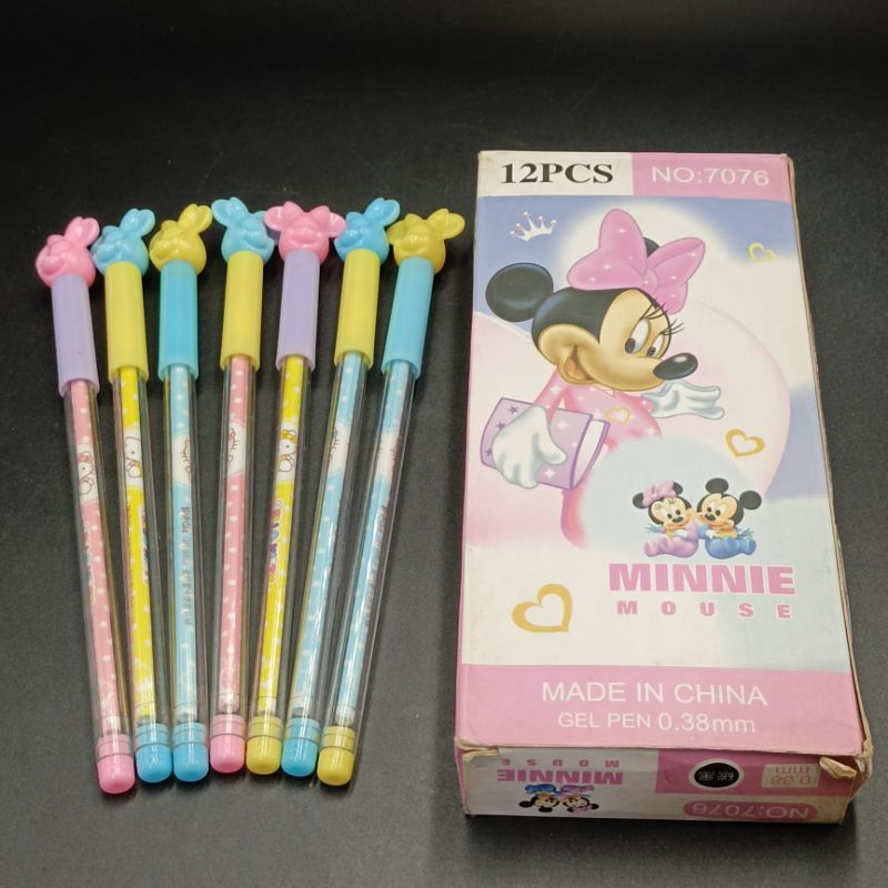 

PEN GEL KARAKTER MINNIE MOUSE TINTA WARNA HITAM 7076