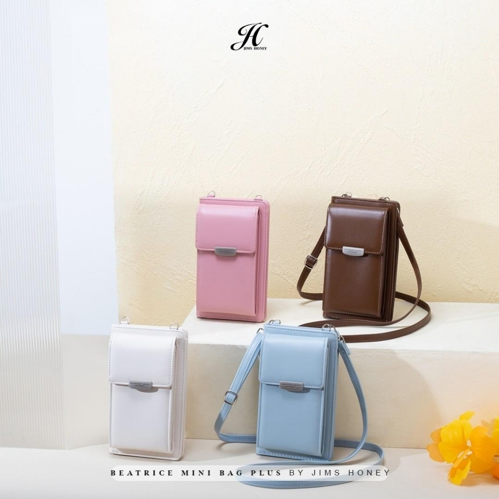 JIMS HONEY BEATRICE MINI BAG PLUS Tas Selempang dan Pocket HP Wanita Mini Slingbag Cewek Jimshoney Trendy Elegan