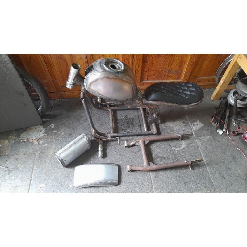 Paket rangka frame  honda monkey 125 bobber