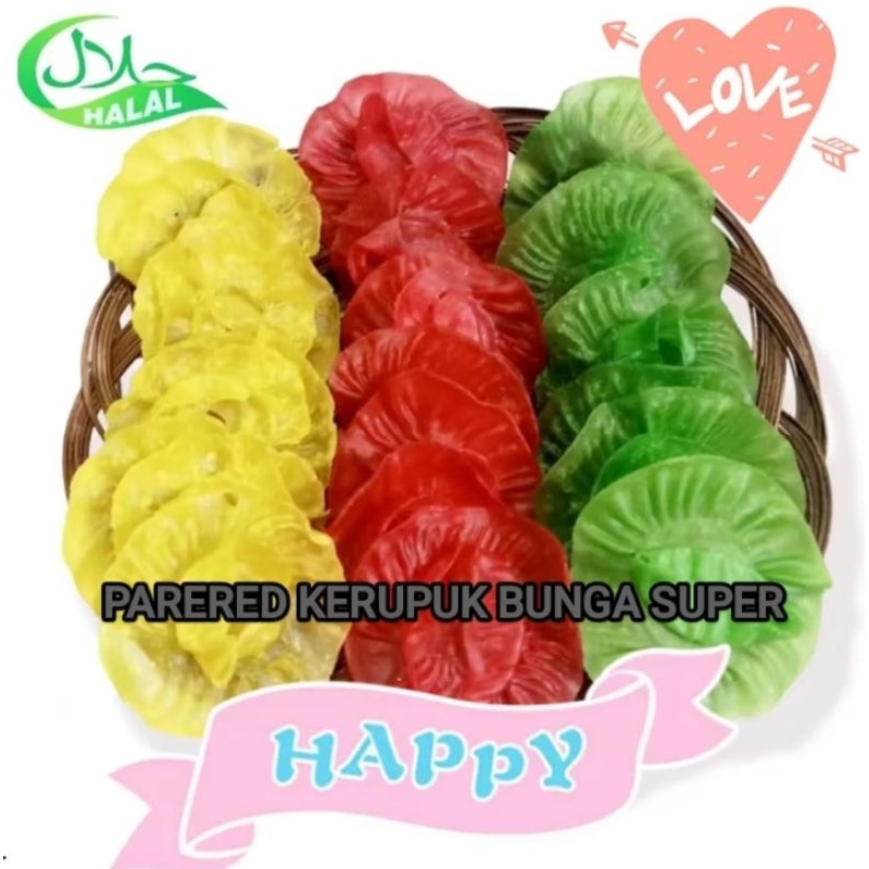 

parered kerupuk bunga (250gram)