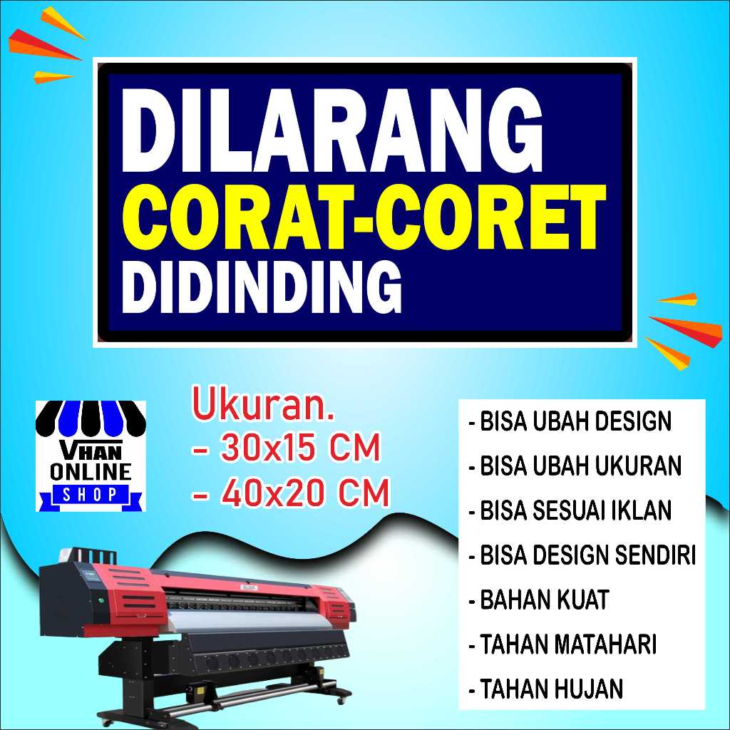 

Cetak Sticker Tempelan Jangan Coret Coret Dinding Biru