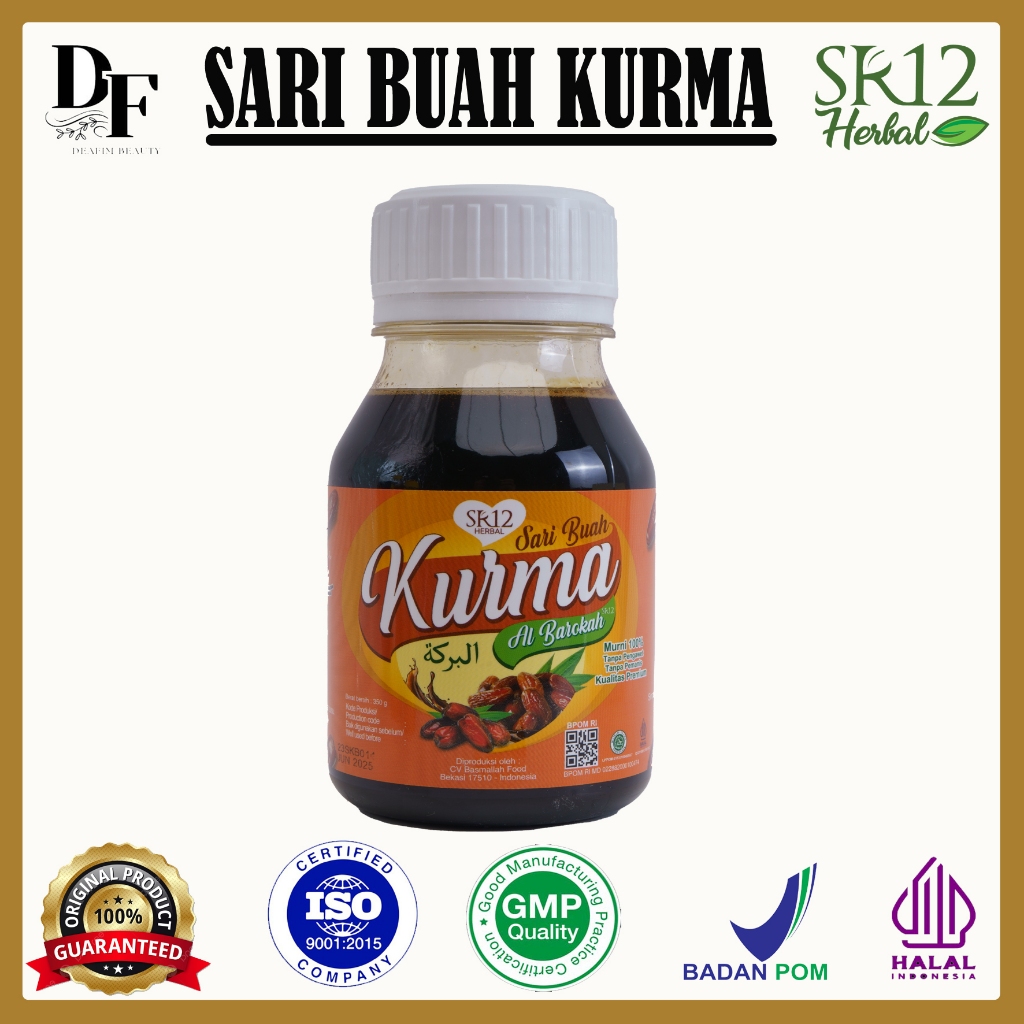 

Sari Buah Kurma Asli Tanpa Gula | SR12 | Sari Kurma 100% | Halal | Sari Kurma Promil