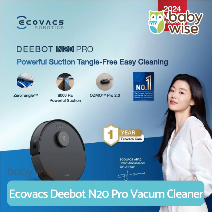 Ecovacs DEEBOT N20 Pro Robot Vacuum Cleaner Sapu Pel Vakum Mop