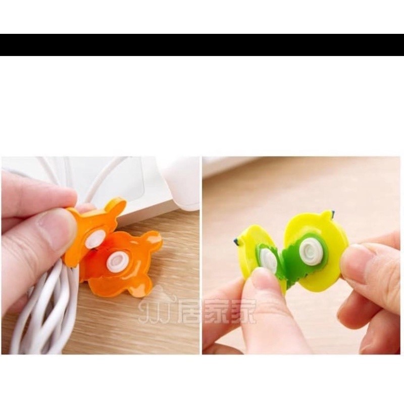 [TR-165] Cord holder pengikat kabel Penjepit kabel, perapi kabel Motif disney
