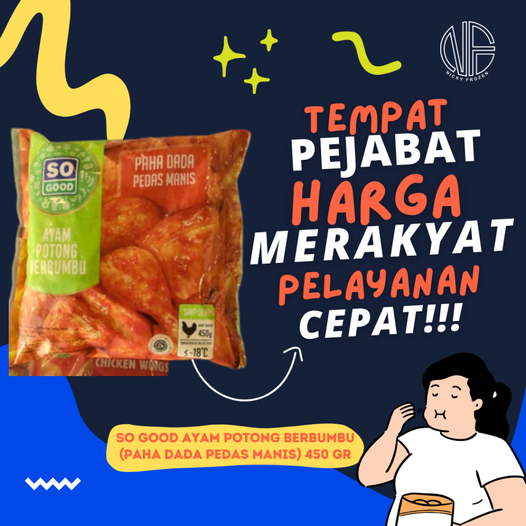 

SO GOOD AYAM POTONG BERBUMBU (BUMBU KUNING / PEDAS MANIS) 400 G