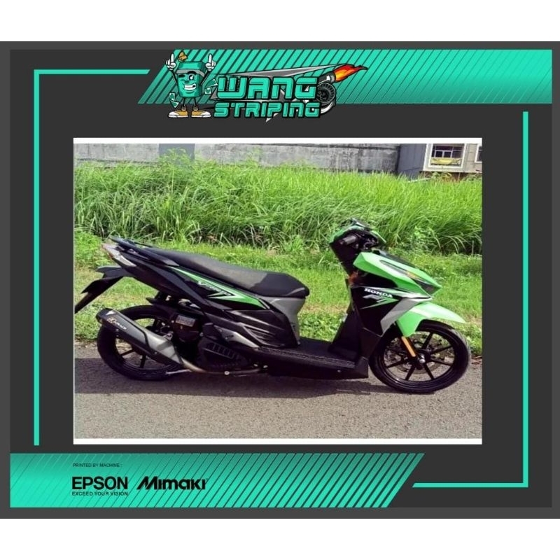 STRIPING STICKER VARIO LED OLD 125/150 TRANSPARAN LIST ORIGINAL