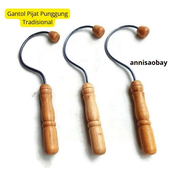 Alat Pijat Refleksi Punggung Tradisional | Alat Pijat Punggung Kayu