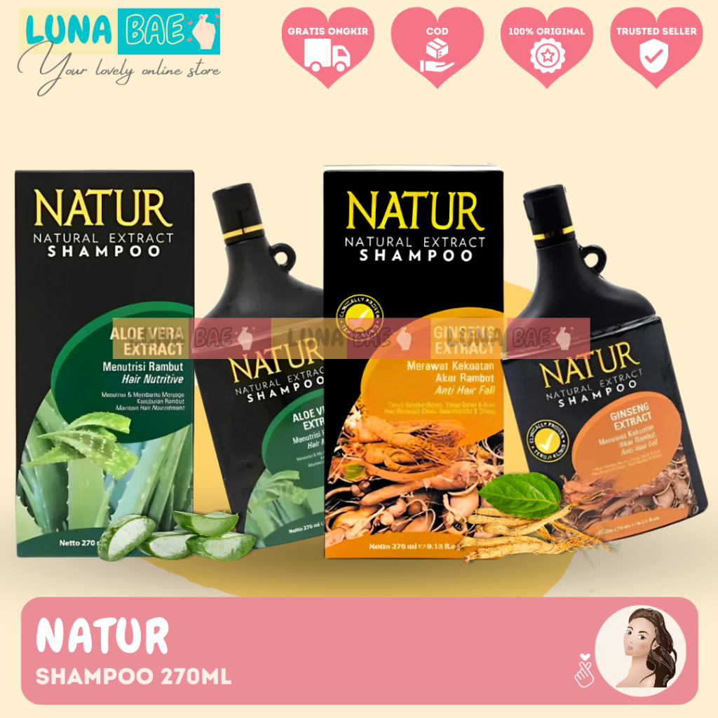 NATUR SHAMPOO 270ML Perawatan Rambut Sampo Natur