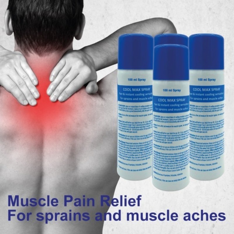 Cool Max Spray No Pain 100ml, Pereda Nyeri Otot Seperti Ethyl Chloride