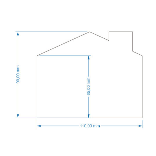 

CUSTOM ORDER - Papan tulis anak - Pink Magnetic Board (Schoolhouse) Frameless - Cerobong Asap 110 x 90 cm