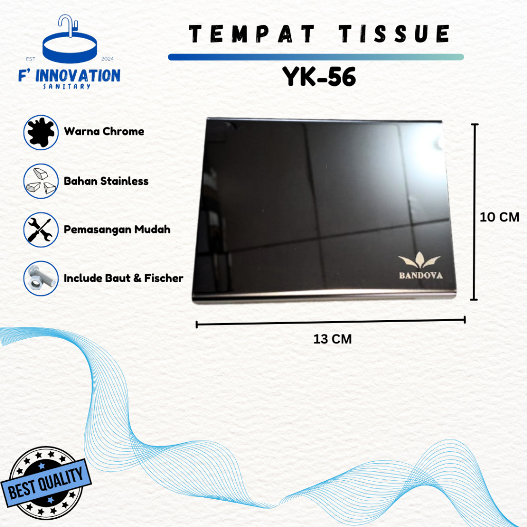 TEMPAT TISSUE DINDING TOILET WARNA CHROME STAINLESS TEMPAT TISU TOILET MURAH