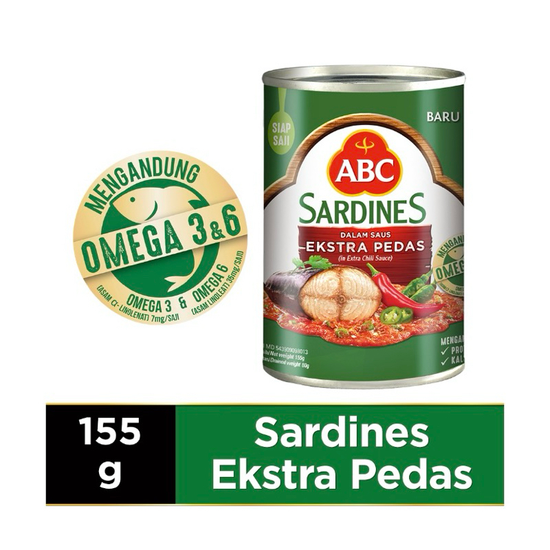 

ABC Sarden Saus Extra Pedas 155gr Termurah Terlaris