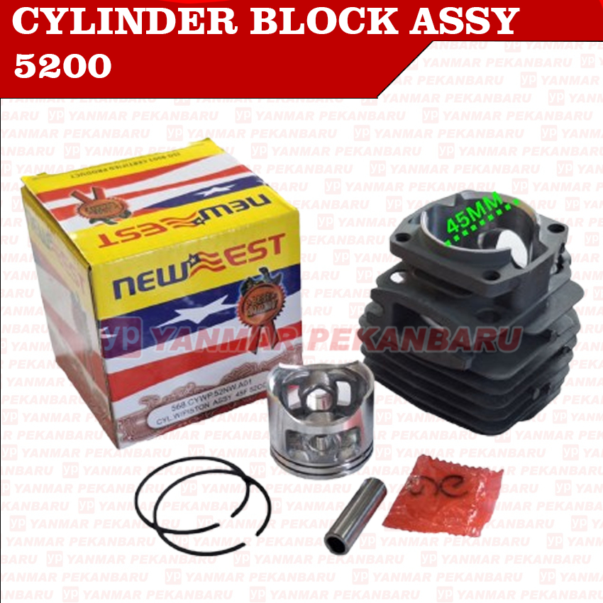 5200 Cylinder Block blok komplit Chainsaw sinso senso gergaji mini [IMTNB]