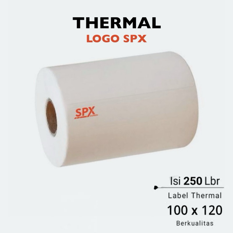 

LABEL STICKER THERMAL ROLL SPX 100X120 MM / STICKER PIRINTER THERMAL OLSHOP MURAH