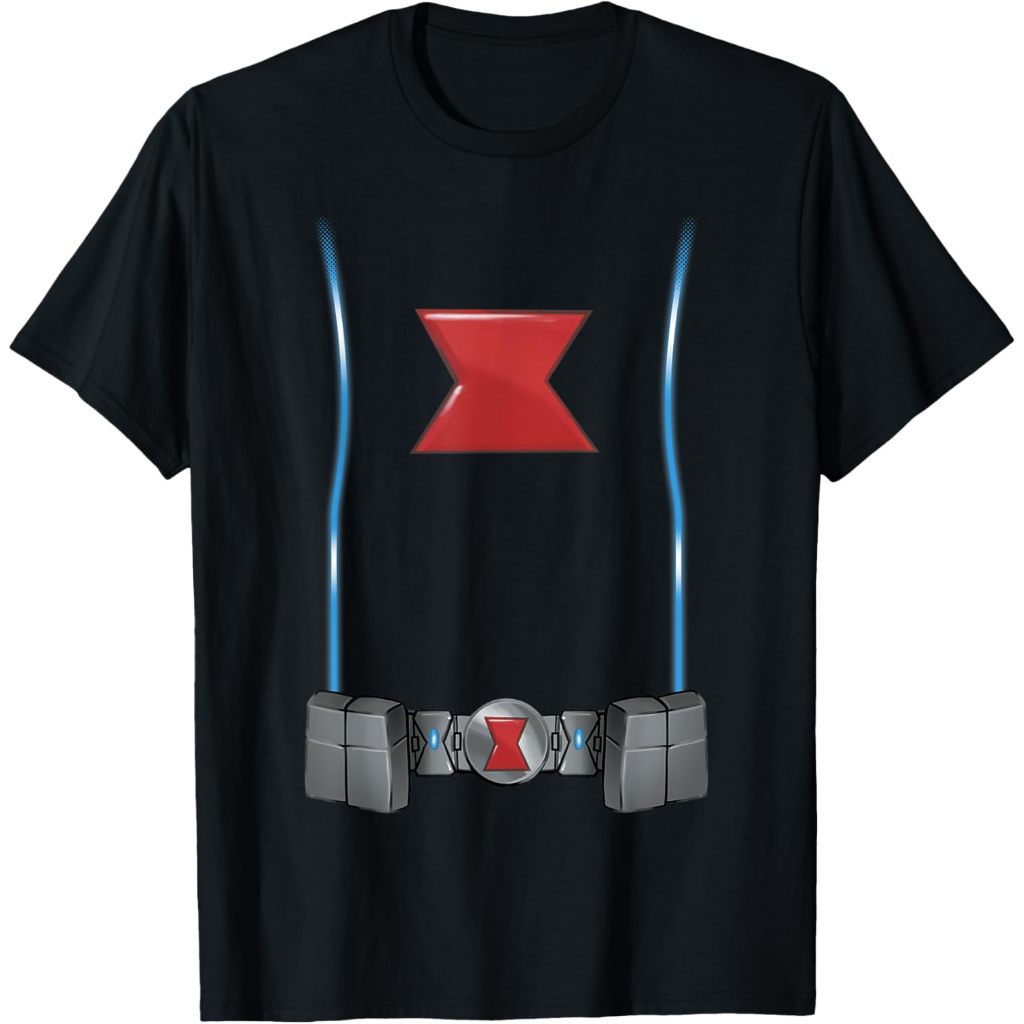 Kaos Dewasa Marvel Halloween Black Widow Spy Costume T-Shirt Fashion Baju Atasan Anak Laki Laki Pere