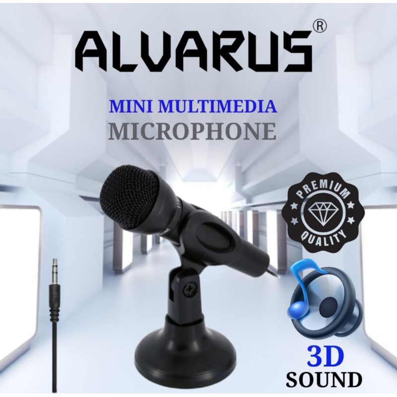 ORI MIC KARAOKE KAROKE Microphone Karaoke Handphone, HP, laptop, notebook, komputer ALVARUS MIC lapt