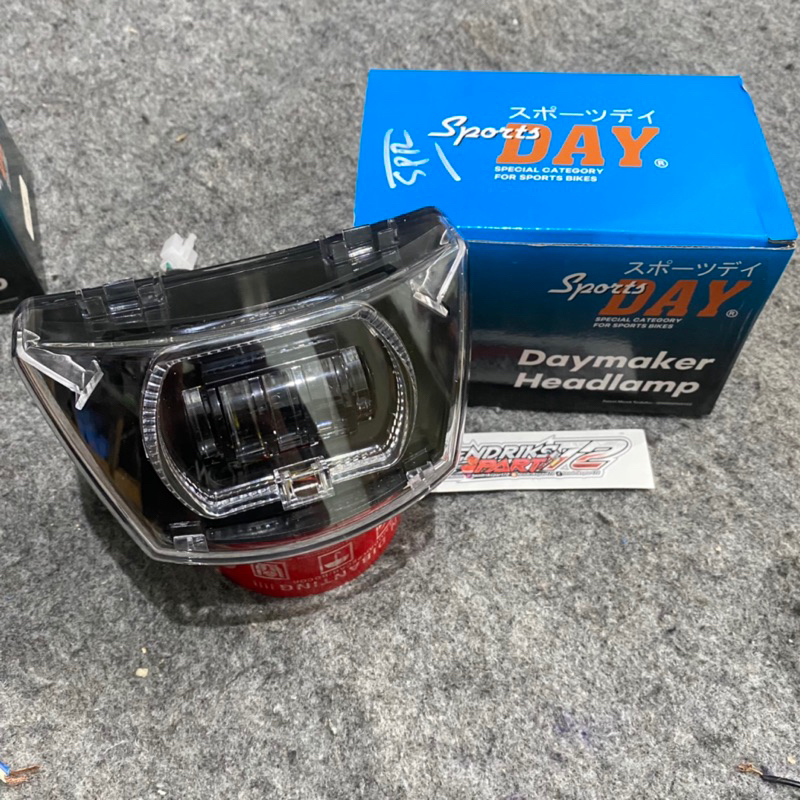 LAMPU DEPAN LED FIZR FORCE1 GRAND DAY LAMPU LED NYALA RGB BY SPORTSDAY