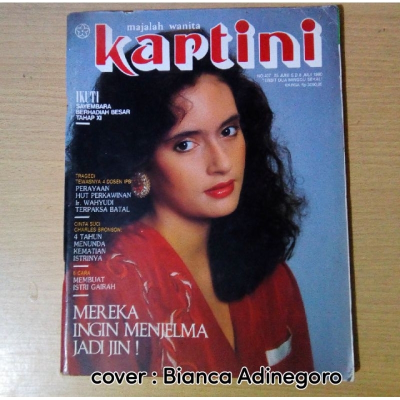 Majalah Kartin no 407, Juni - 8 Juli 1990 Cover : Bianca Adinegoro