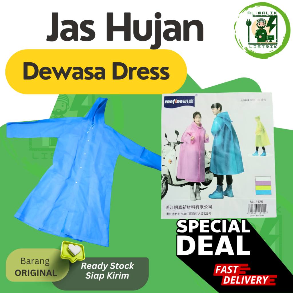 Jas Hujan Korea Dewasa - Jas Hujan Dress
