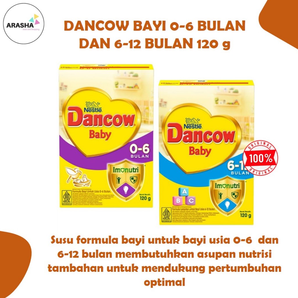 DANCOW BAYI BABY Susu Bayi Usia 0-6 dan 6-12 bulan ukuran 120gr