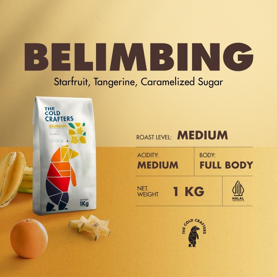 

Belimbing Single Origin Arabica Coffee Arabika 1KG - Award Winning Specialty Coffee Arabica Biji Kopi Bubuk Grade 1 1000gr