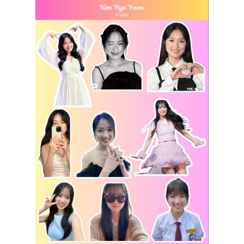 

Ready Stok Stiker Actress Kim Hye Yoon (Siap Kirim)