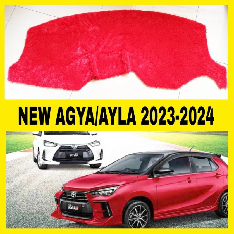 Aksesoris cover dashboard mobil New Agya dan Ayla 2023-2024