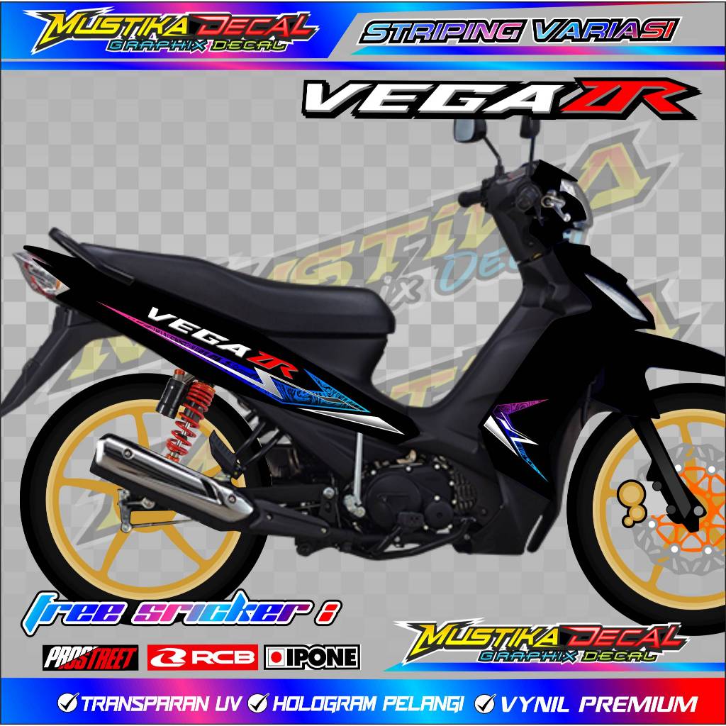 STRIPING VARIASI YAMAHA VEGA ZR / STICKER LIST VARIASI MOTOR YAMAHA VEGA ZR