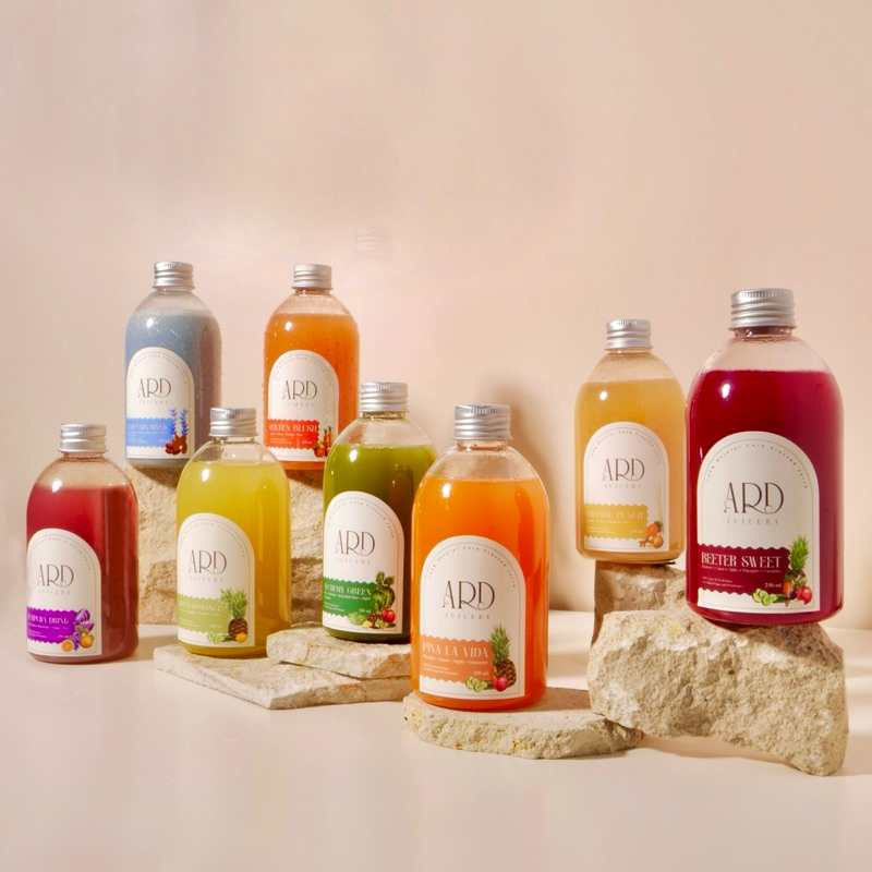 

MAR Paket Detox Ultimate Rainbow #DelapanRanger 8pcs 250ml 100% natural cold pressed juice by ARD