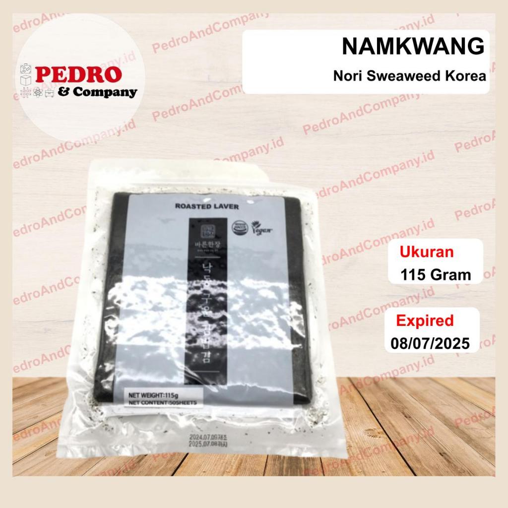 

Namkwang NORI SEAWEED KOREA 50 lembar 115 gram besar untuk sushi