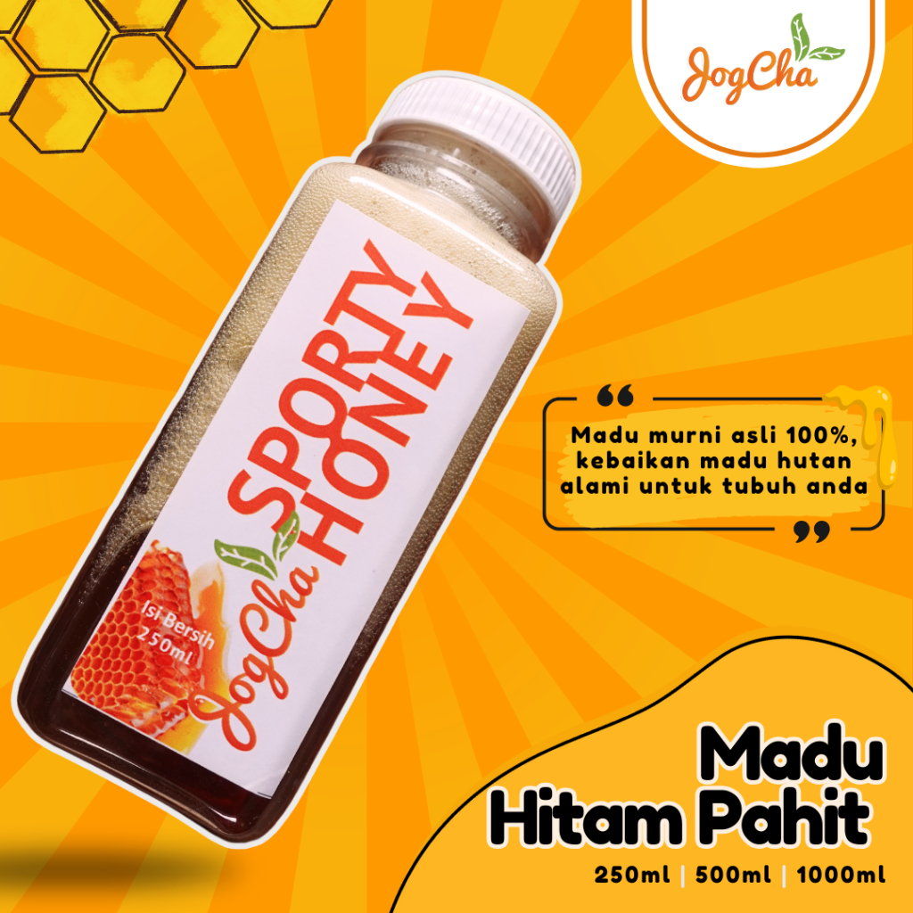 

Madu Hutan Hitam Pahit Murni Asli JOGCHA - 100% Natural Raw Honey Pure Original