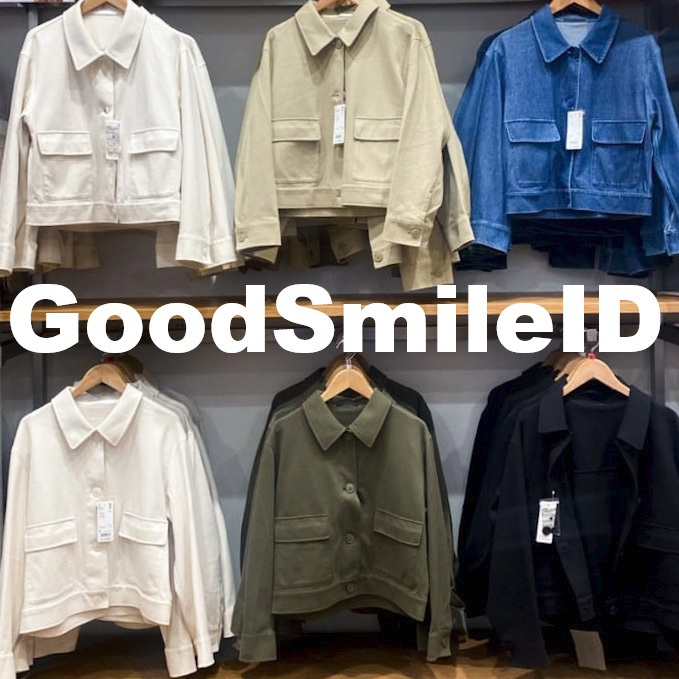SALE Women Jaket Jersey Relax Pendek Crop Jacket Denim Rileks OUTER WANITA CEWEK JASTIP UNIQLO