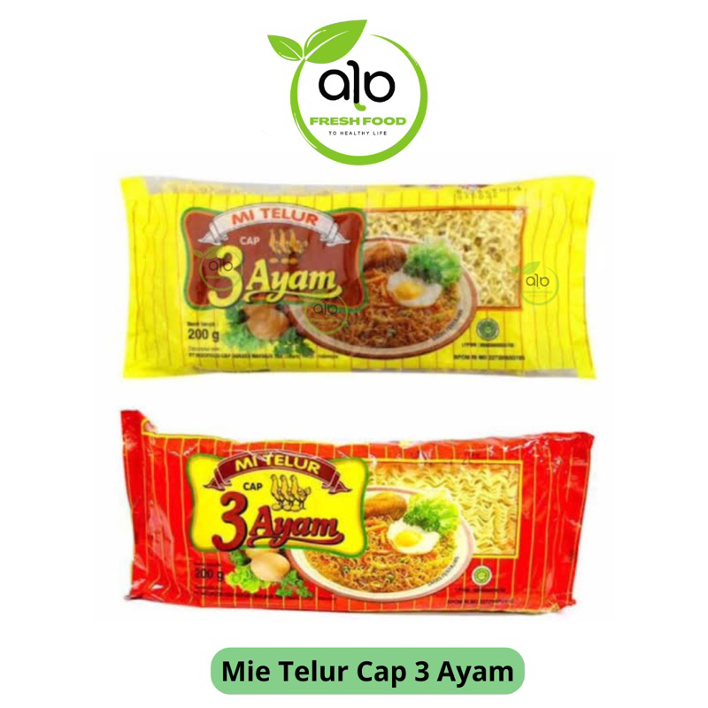 

Mie Telur Cap 3 Ayam 300gr - ALO Fresh Food