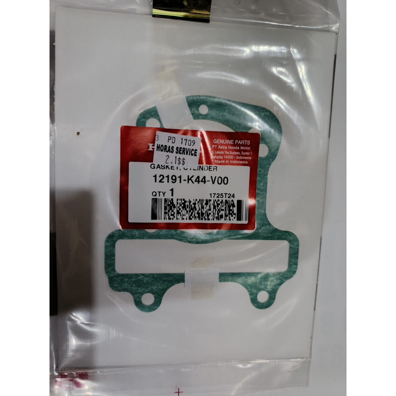 Paking Blok Beat ESP/K44 Honda Asli/Ori