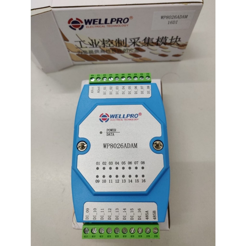 WP8026ADAM ( 16DI ) RS485 MODBUS RTU communications
