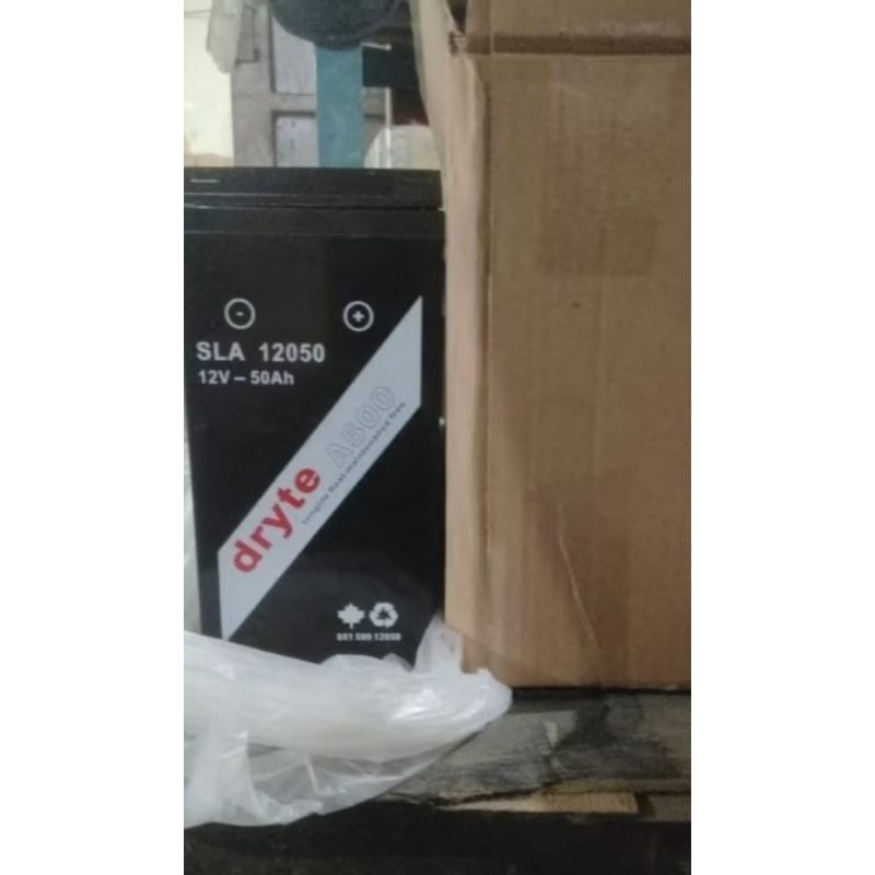 Baterai 12Volt 50Ah Aki Dryte 12Volt 50Ah