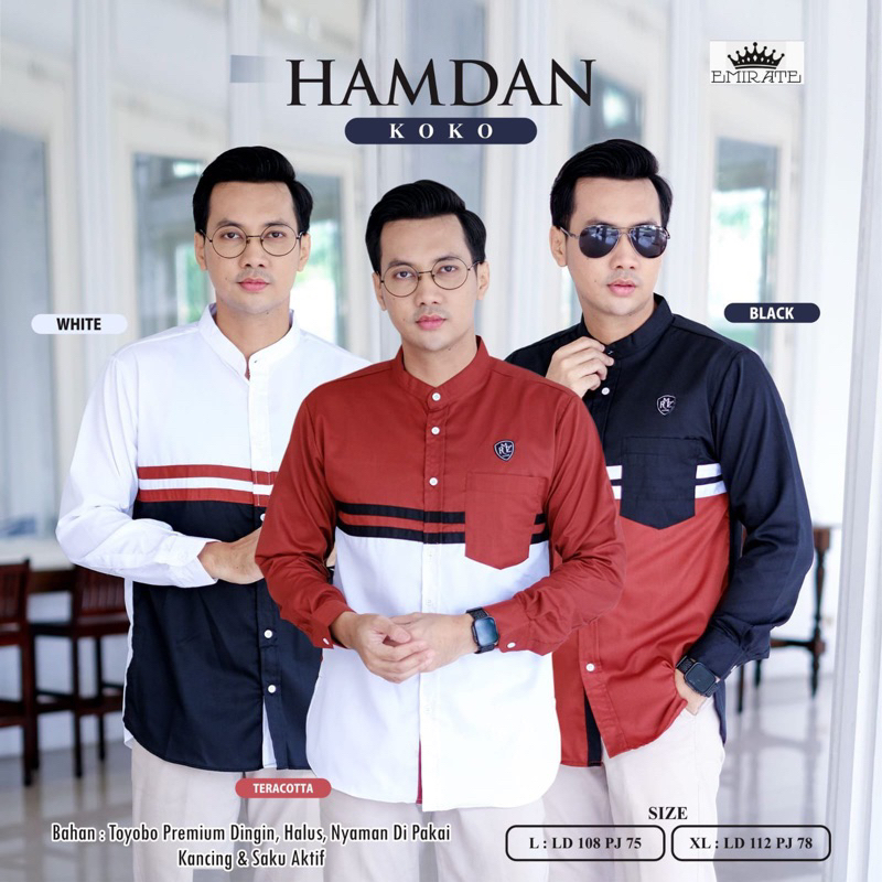 Alfihijabstore KoKo  MOTAZ HAMDAN pria Baju muslim by EMIRATE || 22.11 QOSEM KURTA ORI EMIRATES // K